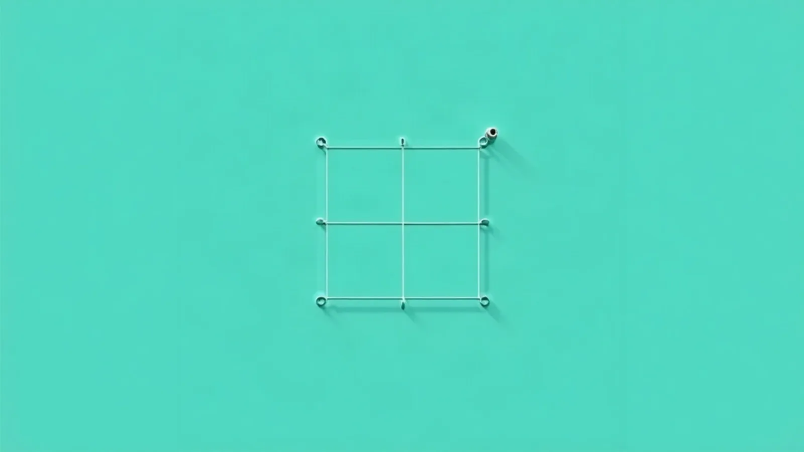 Illustration of a rule-of-thirds grid with a small camera icon, representing the idea of photo composition