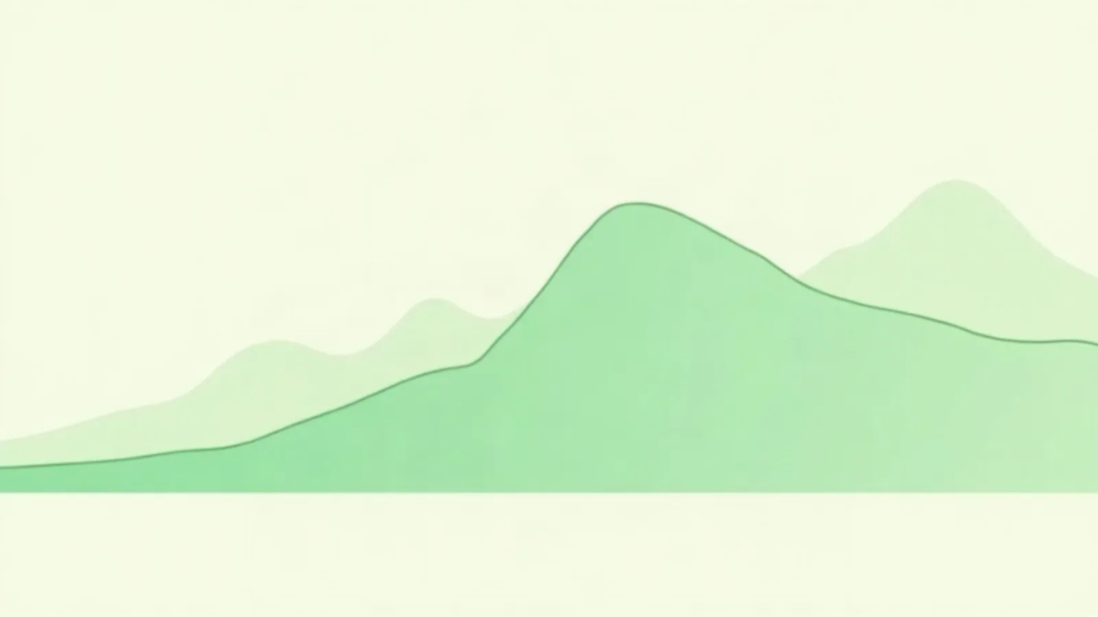 Generic line illustration of a hill elevation profile, with no figures