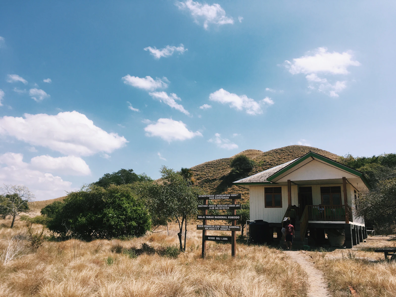 Generic illustration of a ranger post in Komodo National Park